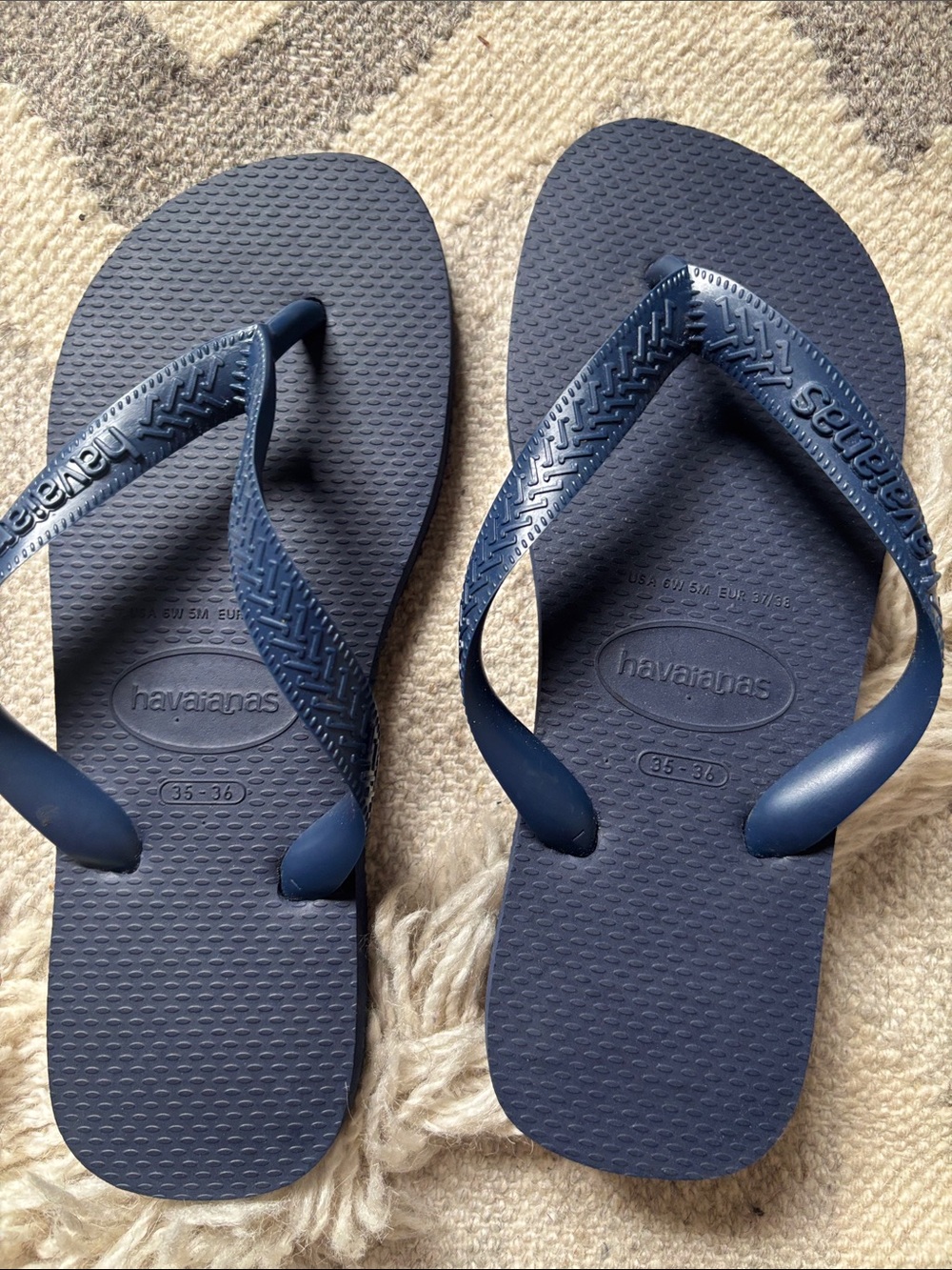 Havaianas Women's Navy Blue Flip Flops Sandals